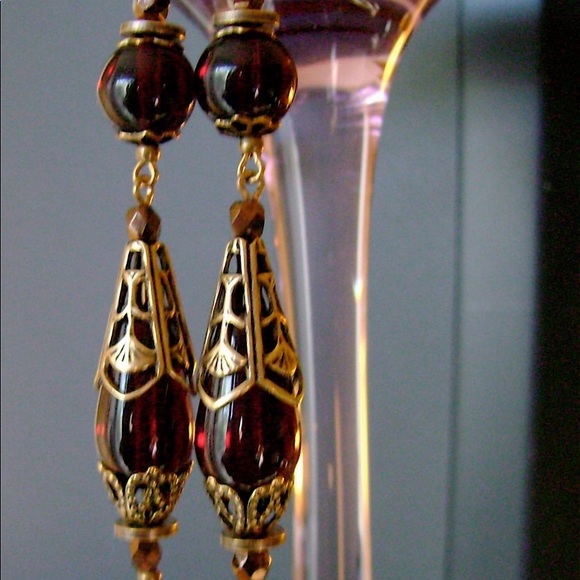 SANGRIA Artisan Garnet or Antique Pearl SolidBrass - Picture 3 of 3